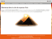 Tablet Screenshot of isis-voyance.fr